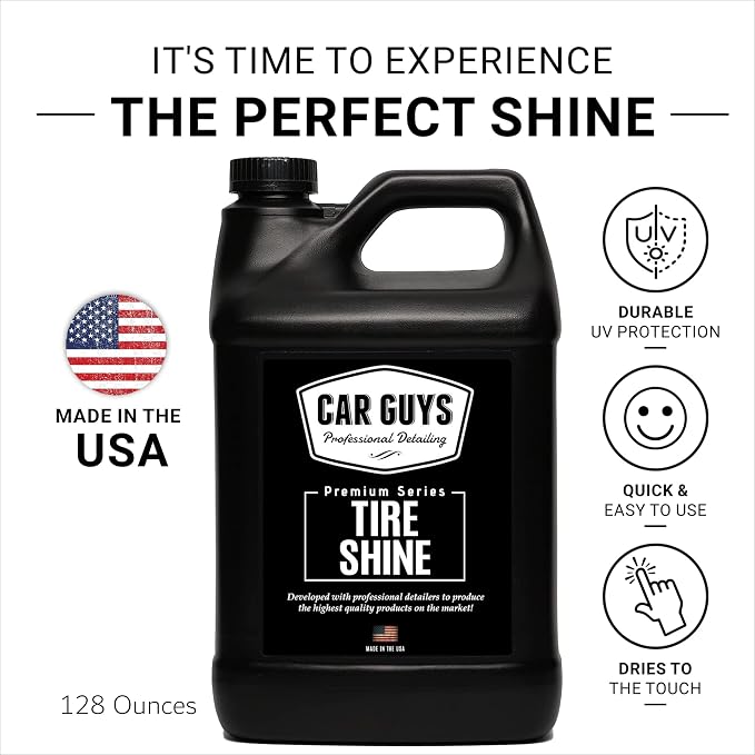 CAR GUYS Tire Shine 1 Gallon Refill | The Perfect Shine | Durable and User - Image 2