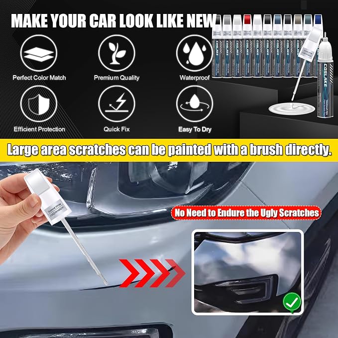 Car Touch Up Paint) for Cadillac, Car Paint Scratch Repair Kit, Quick & Easy - Image 4