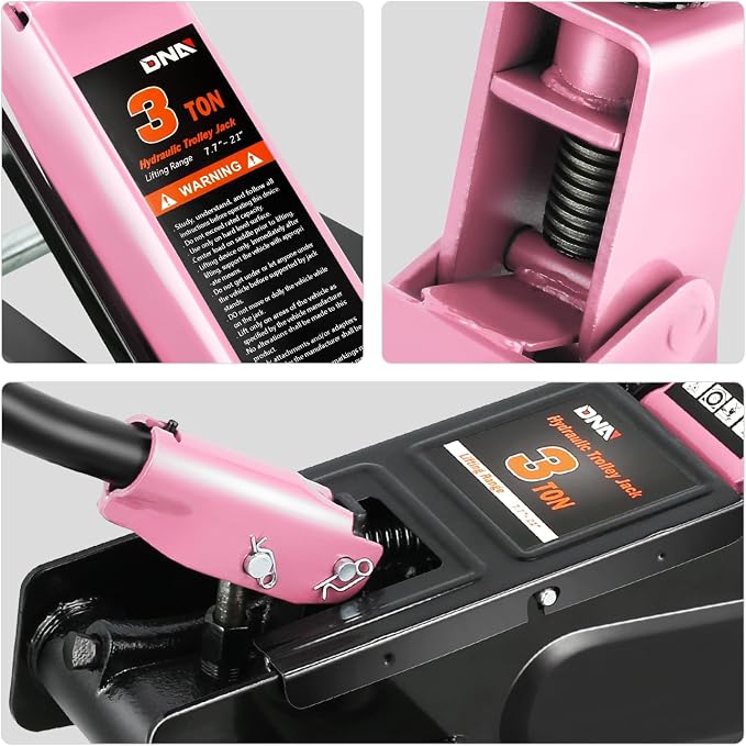 DNA MOTORING 3 Ton Low Profile Floor Jack, 3 tons Capacity Fast Lift Hydraulic - Image 5