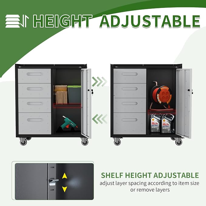 Metal Garage Storage Cabinet - Image 6