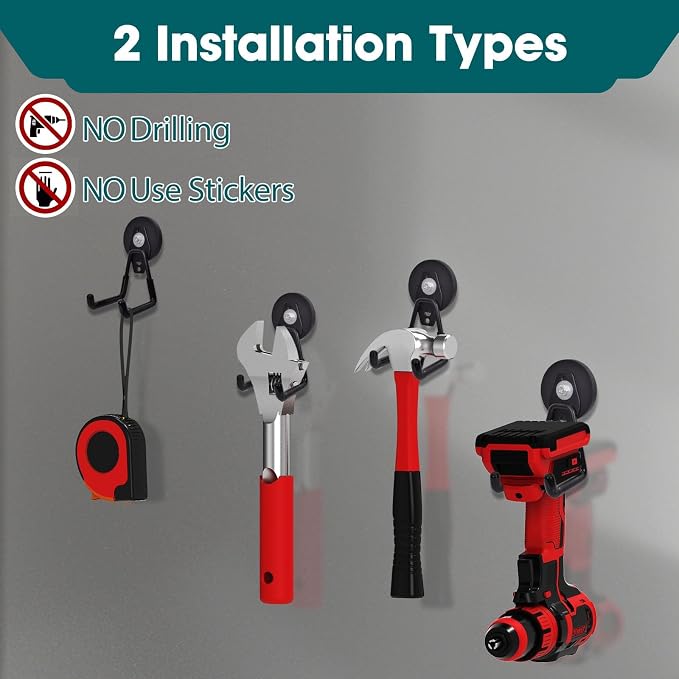 2 Pcs Storage Utility Magnets Hanging Hook - Image 6