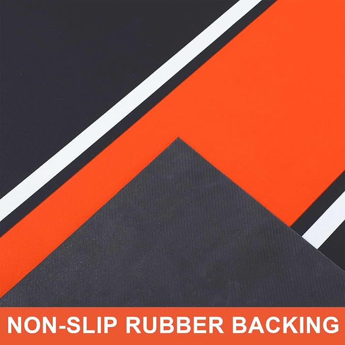 78 x 31 Inch Motorcycle Mat Garage Floor Rug Washable Parking Mats - Image 4