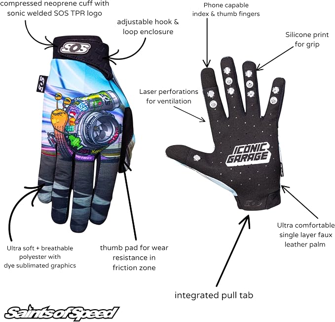Saints of Speed Dirt Bike Gloves – Motocross, Mountain Bike, Motorcycle - Image 3
