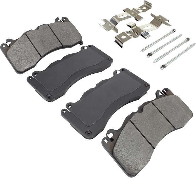 Premium Semi-Metallic Front Brake Pads Compatible - Image 2