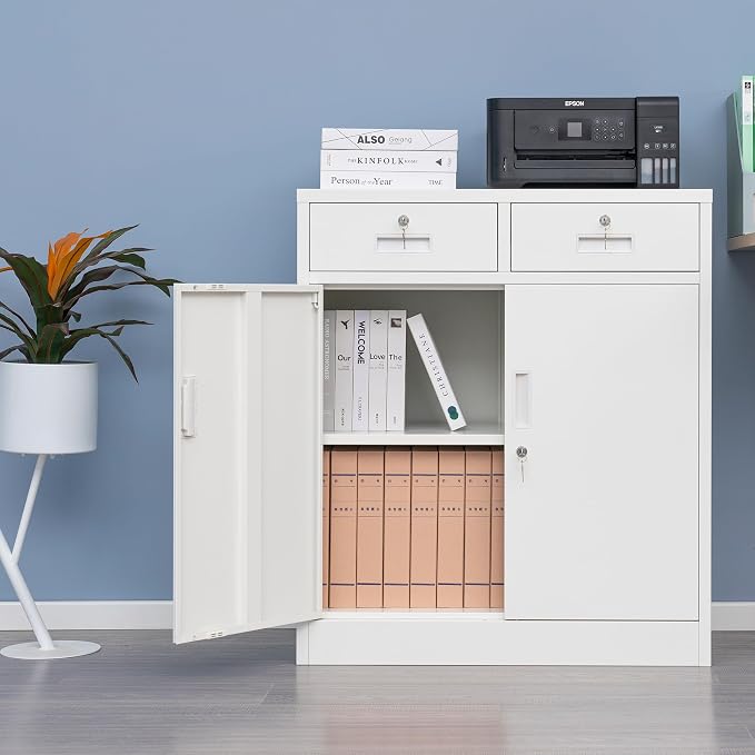 Metal Storage Cabinet, Locking Storage Cabinet - Image 2