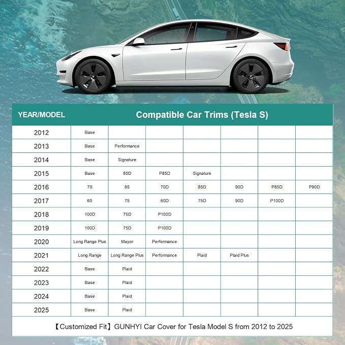 Premium Car Cover Custom Fit Tesla Model S, 16 Layers Heavy Duty Car Cover - Image 5