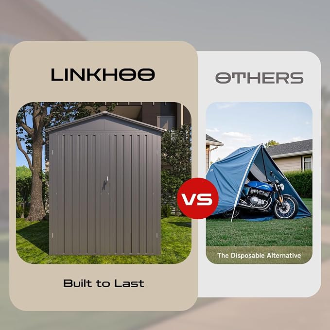 5’ x 10’ Motorcycle Storage Sheds, Metal Shelter & Garage - Image 7