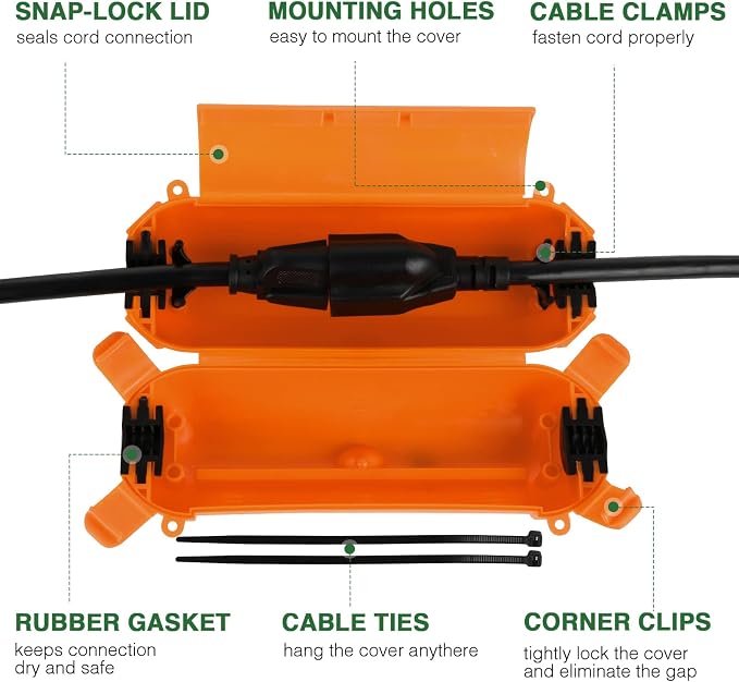 Flemoon Outdoor Extension Cord Safety Cover - Image 2