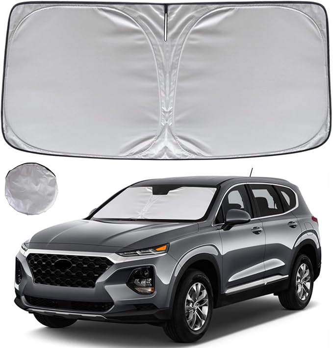 KAYZT Windshield Sun Shade for 2019-2025 2026 Hyun-dai Santa Fe Foldable by KAYZT