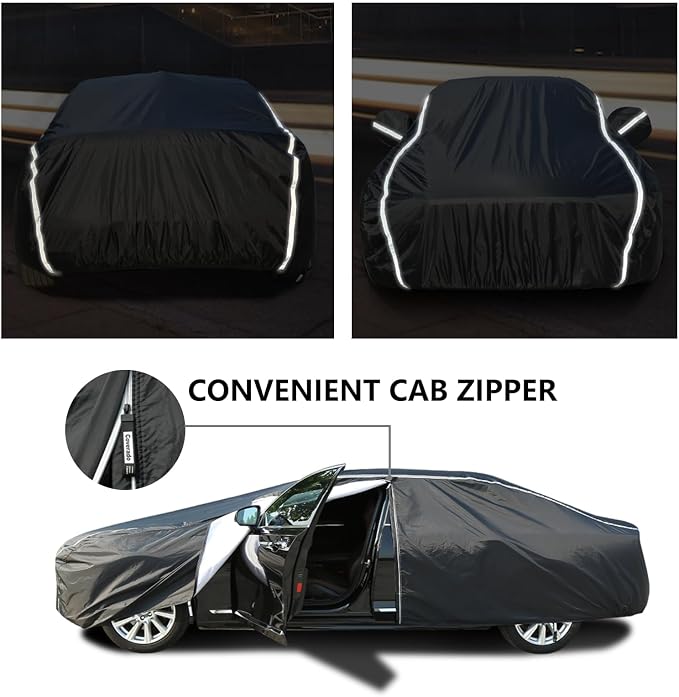 Tecoom Car Cover Waterproof All Weather, Car Covers - Image 3