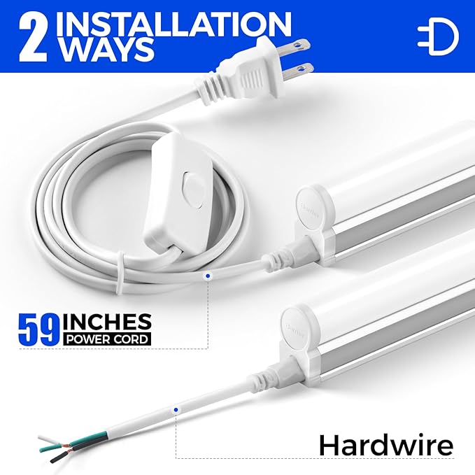 Barrina T5 4FT LED Shop Light, 5000K Daylight White, 20W Utility Light Fixture - Image 5