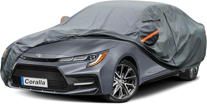 Premium Car Cover Custom Fit Toyota Corolla, 16 Layers Heavy Duty Car Cover by GUNHYI