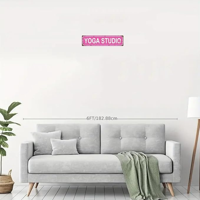 YOGA STUDIO Non-Embossed Vintage Metal Tin Street Sign Bar Cafe Garage Cave - Image 3