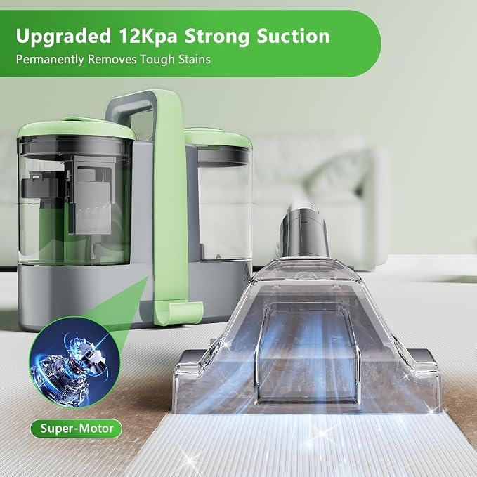 Carpet Cleaner Machine, 18Kpa Portable Carpet Spot and Upholstery Cleaner - Image 4