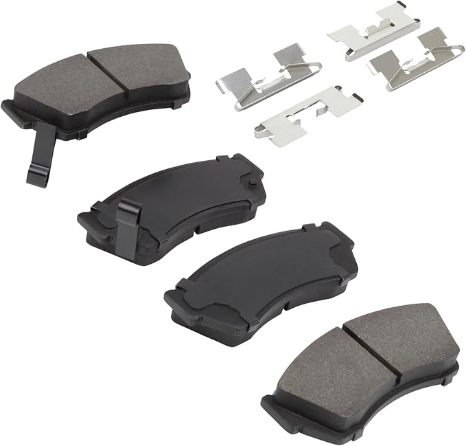 Premium Semi-Metallic Front Brake Pads Compatible - Image 2