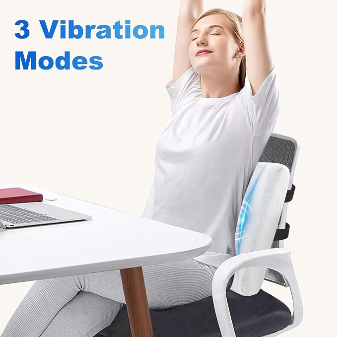 CILI Lumbar Support Pillow for Office Chair, Heated Back Support - Image 2