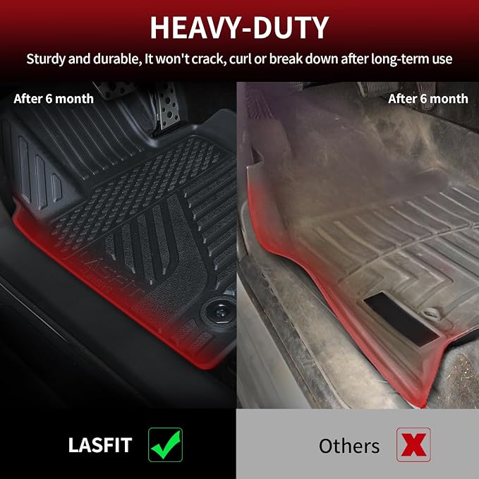 LASFIT Floor Mats&Trunk Mat for Toyota Camry 2025 Hybrid/LE/SE/XLE/XSE - Image 4