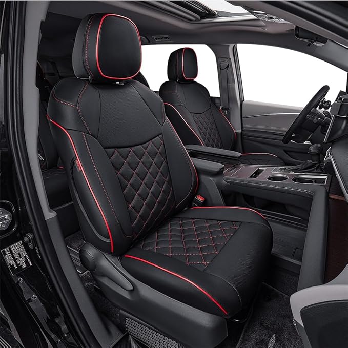 EKR Sienna Seat Covers for 2021-2025 Toyota Sienna XLE, 7 Seats, 2nd Row by EKR