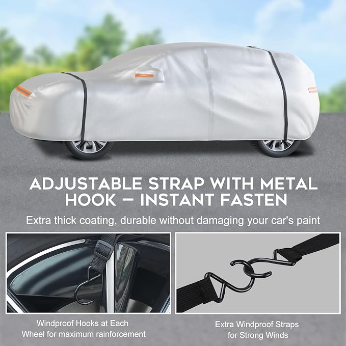 Waterproof SUV Car Cover: 6-Layer Protection from Rain, UV & Dust - Image 5