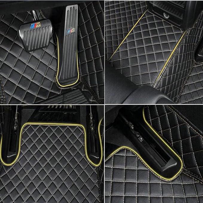 Custom Colors Car Floor Mats Black Pink - Image 3