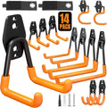 Garage Hooks Heavy Duty 14 Pack Utility Wall Mount Storage Hangers by Wallavant