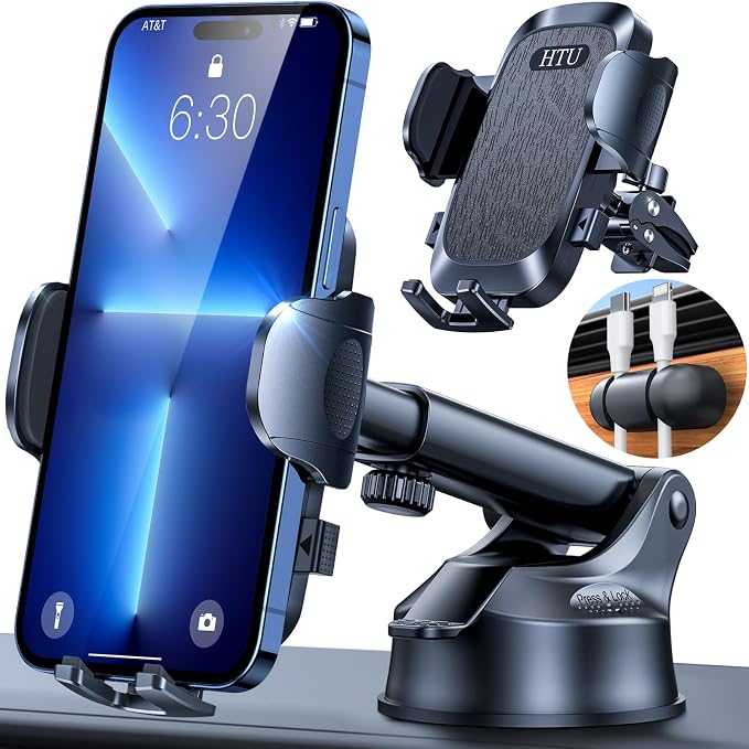 2025 Ultimate Car Phone Mount【98+LBS Strongest Suction & Military-Grade】【Patent by HTU15yearsincarmounts