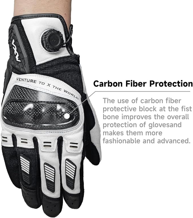 VXW High Protection Motorcycle Gloves - Image 5