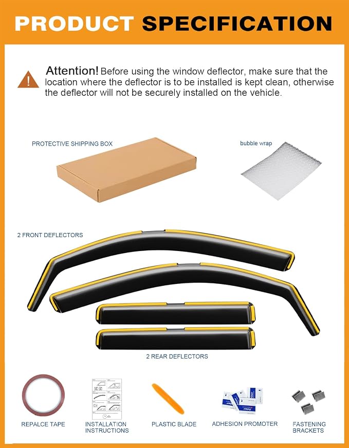 in-Channel Window Rain Guards Fit - Image 7