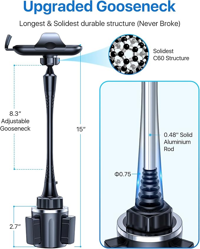 andobil Upgraded, Solidest 15in Cup Phone Holder - Image 3