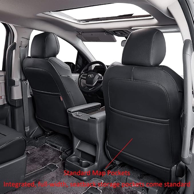 EKR Sienna Seat Covers for 2011-2020 Toyota Sienna LE, XLE Premium 2nd Row - Image 6