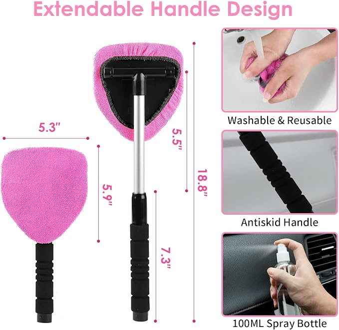 Viewsun Windshield Cleaner Tool, Detailing Kit Cleaner, Detailing Brush - Image 3