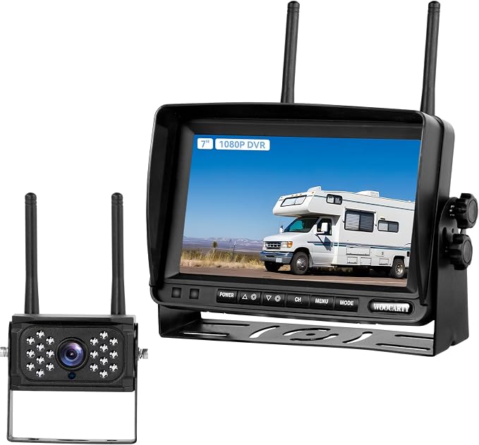 7 Inch Wireless RV Backup Camera System by WOOCARTY