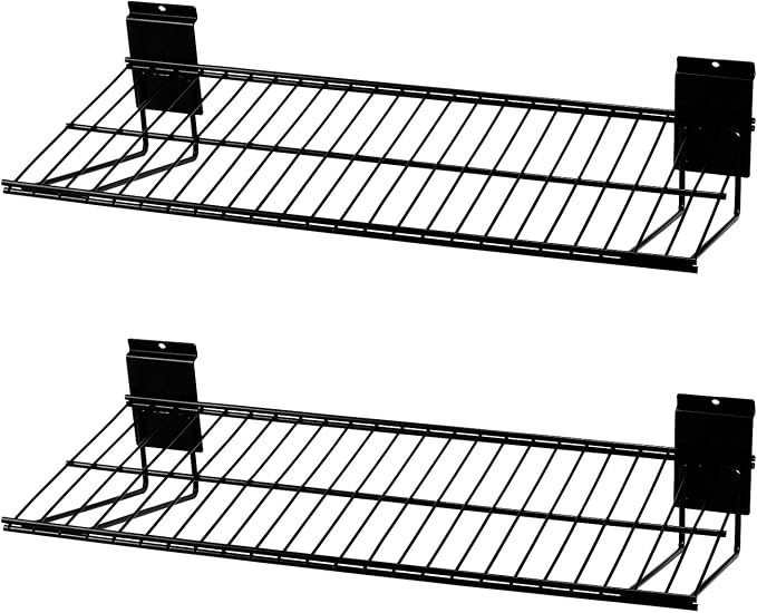 Slatwall Shelves, Slatwall Accessories, Slat Wall Wire Shelf, Heavy Duty by PYBTOOL