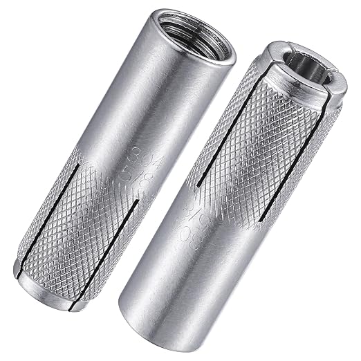 Wensilon 5/8"-11 Premium Stainless Steel Drop in Anchors Assortment, Knurled by Wensilon