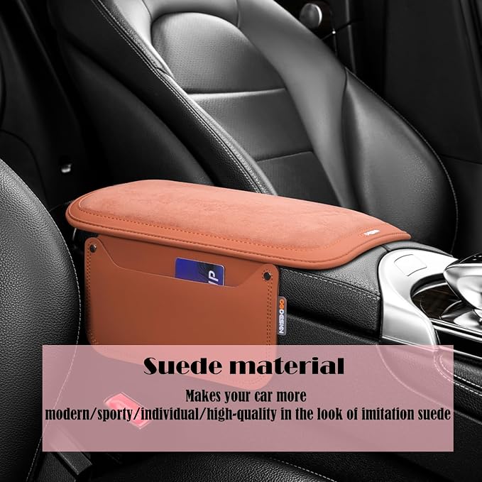Arm Rest Cover for Car with 2 Storage Bags, Central Console Cover Armrest Pad - Image 4