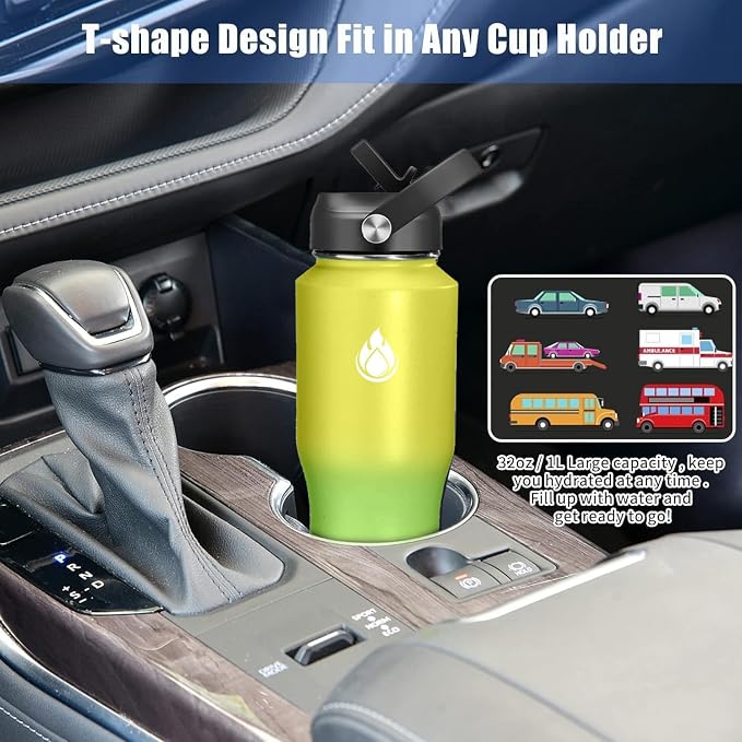 SENDESTAR 32oz Water Bottle Wide Mouth Stainless Steel Vacuum Insulated Double - Image 4