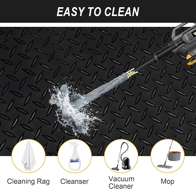 7.5x25 FT Garage Floor Mat, Updated 2.8mm Thicked Flooring Roll - Image 4