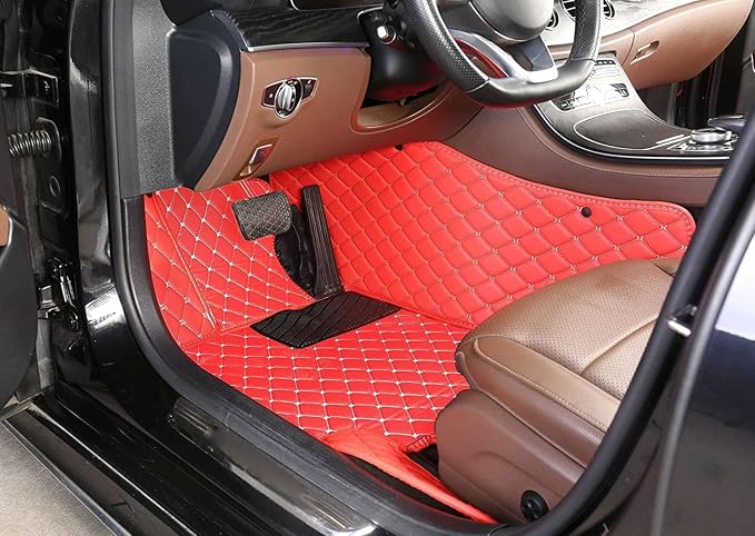 Custom Artificial Leather Waterproof All-Weather Car Floor Mats Fit - Image 4
