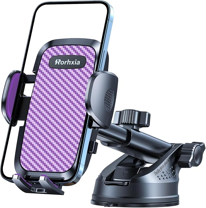 Purple 3-in-1 Phone Holders for Your Car Vent Dashboard Windshield Cell Phone by Rorhxia