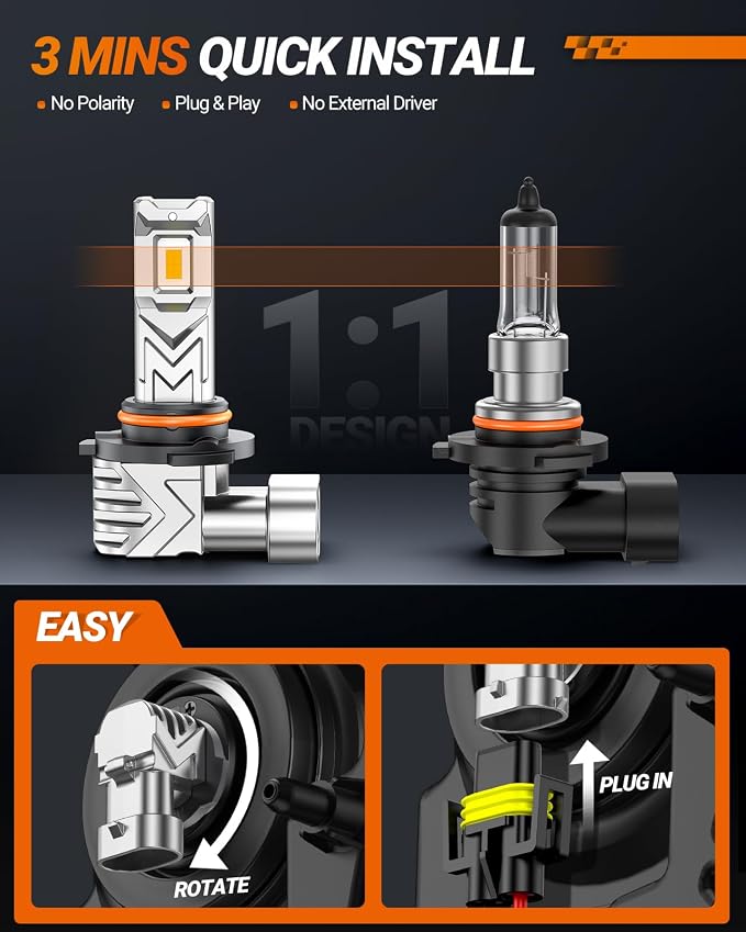SEALIGHT H10 9140 9145 LED Fog Light Bulbs, 000LM 800% Brighter H10 LED Fog - Image 4