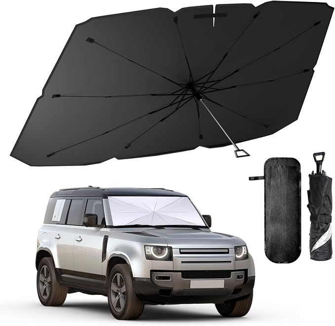 helloleiboo Foldable Car Windshield Sun Shade Umbrella 360°Rotating by helloleiboo