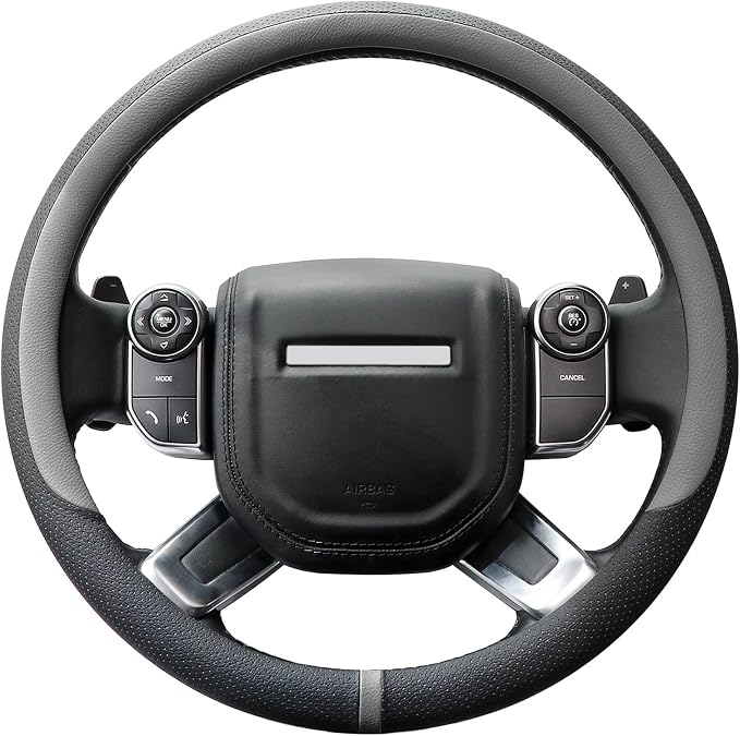 COFIT Breathable Car Steering Wheel Cover 16 inch Auto Universal Leather Wrap by COFIT