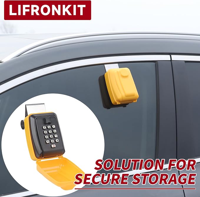 Car Key Lock Box, Car Window Lock Box Wall Lock Box, Sturdy Waterproof Security - Image 7