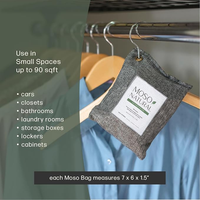 Moso Natural Air Purifying Bag 200g Bamboo Charcoal Odor Absorber - Image 7