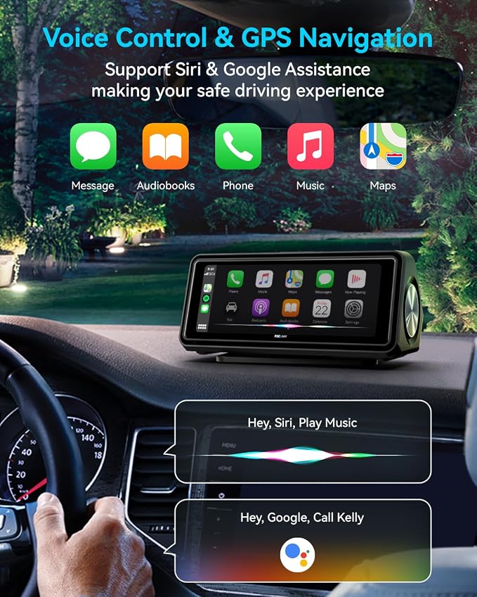 Portable Apple Carplay Screen for Car, Touch Screen - Image 3