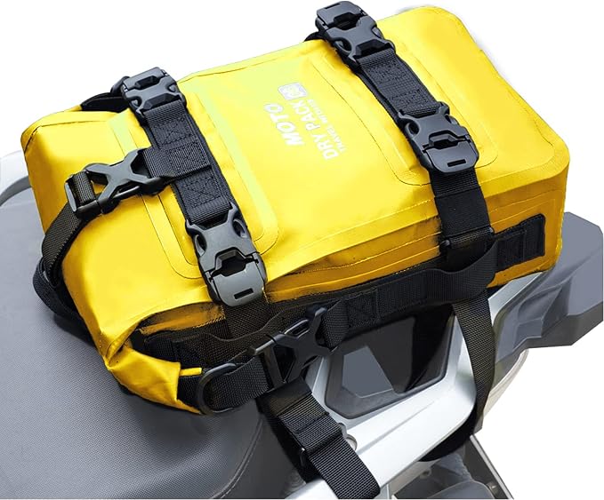Motorcycle Tail Bag Front Bumper Bag, 8L Roll-top Waterproof Motor Saddle - Image 6