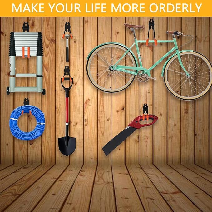 Intpro 12pack Steel Garage Storage Utility Double Hooks Organizer Heavy Duty - Image 7