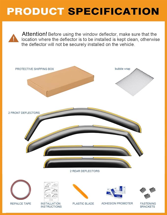 in-Channel Window Rain Guards Fit - Image 7
