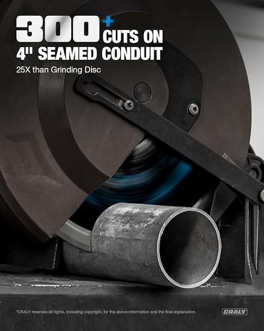CRALY 12 Inch 60 Teeth Steel and Ferrous Metal Cutting Circular Saw Blade - Image 4
