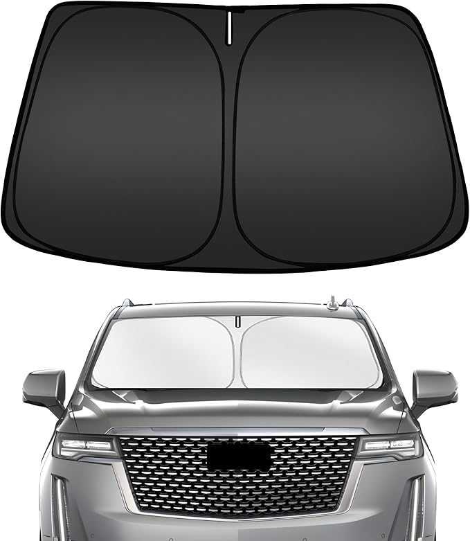 ARISMOTOR Windshield Sun Shade for Cadillac Escalade 2021-2025 2026, Custom Fit by ARISMOTOR